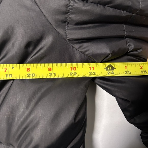 Eddie Bauer Black Goose Down Puffer Long Jacket EB550 Fill Power XL No Hood - Picture 6 of 8